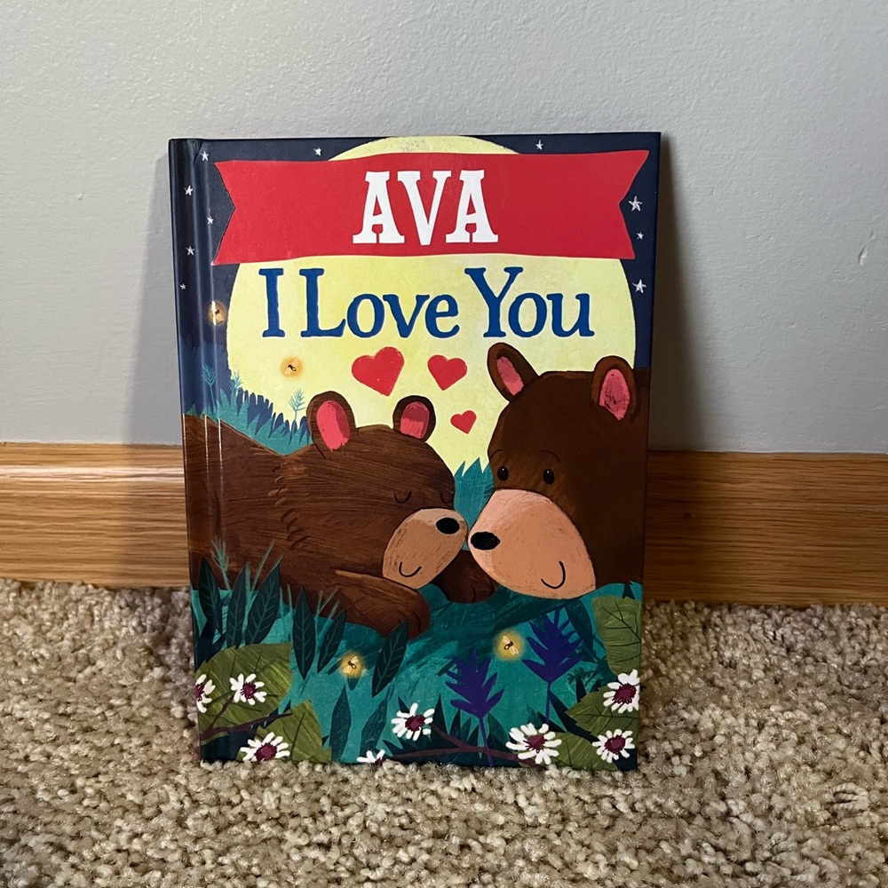 Ava I Love You Bedtime Storybook Hardcover Personalized New